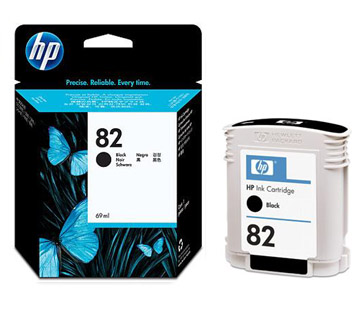 HP 82 Black Ink Cartridge (CH565A) EL